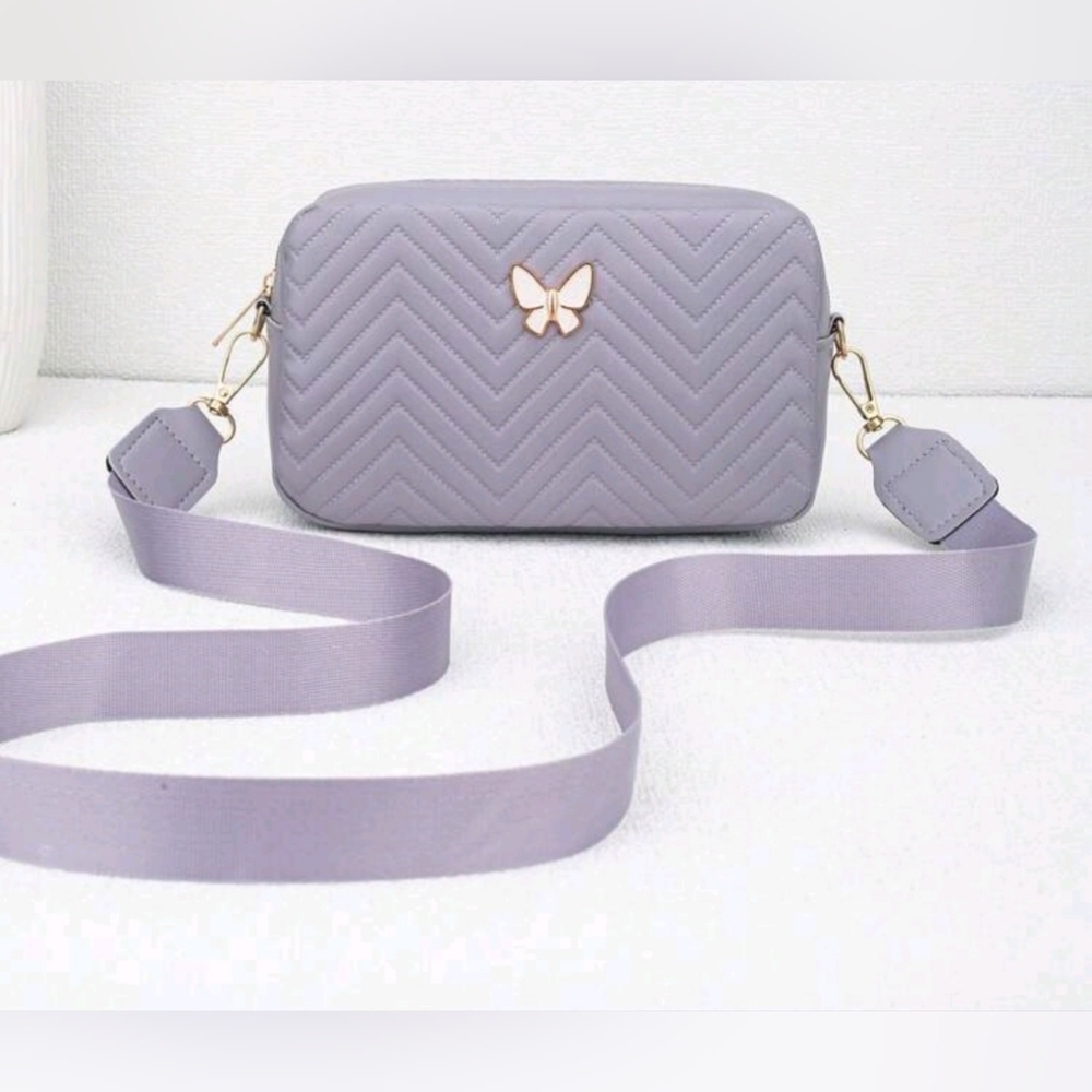 Mauve purple crossbody bag